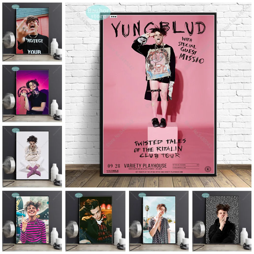 Yungblud плакат музыка Звезда концертный век ответственность холст живопись плакаты и принты стены искусства для гостиной домашний декор