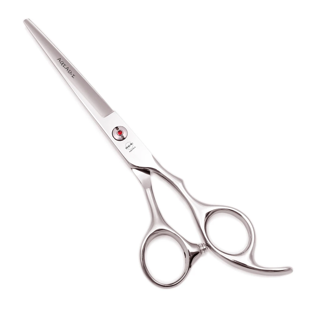 Ножницы для волос 6 дюймов AQIABI JP сталь красный камень Парикмахерские ножницы для резки филировочные ножницы для волос рога зуб A2003