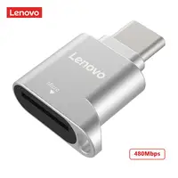 Lenovo D201 USB Kartenleser Micro SD OTG Adapter Typ C zu TF Mini Speicher Kartenleser für Laptop Telefon 480Mbps Kartenleser