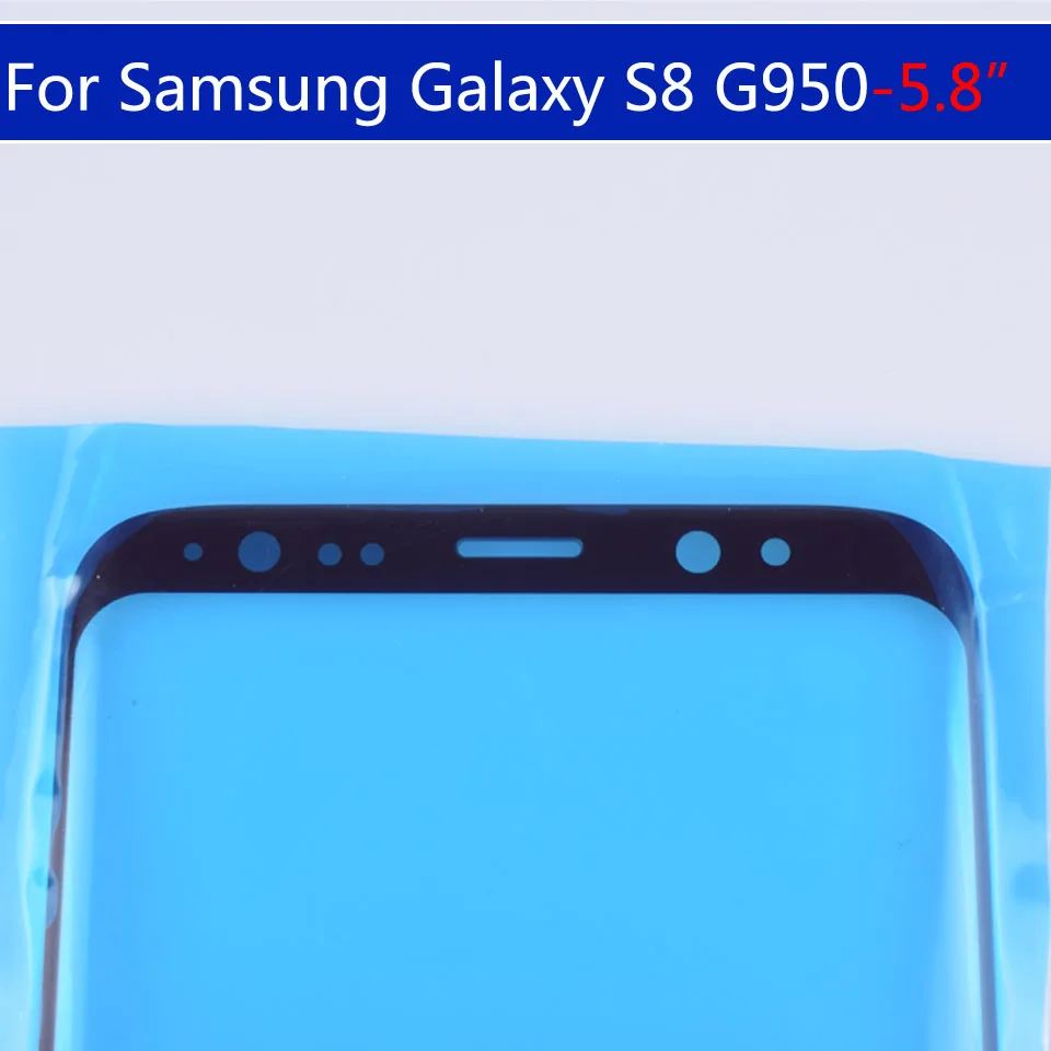 Для Samsung Galaxy S8 g950 G950F G950U G950W Сенсорный экран стекло передней панели объектива внешнее стекло ЖК-дисплея для S8+ S8 плюс G955F G955