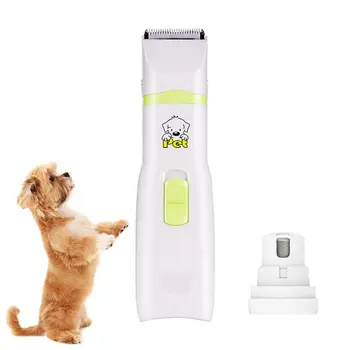 

Professional Pet Dog Hair Trimmer Dog Battery Powered Low Noise Dog Hair Trimmer Nail Grinder Pet Grooming Supplies for Dog Cat