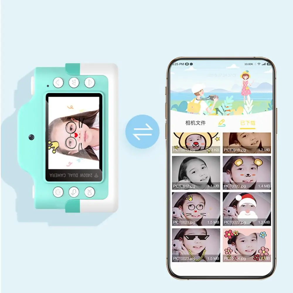 Мини Детская Wifi цифровая камера 24MP ips дисплей обучающая мультяшная детская игрушка для детей подарок на день рождения умная детская камера