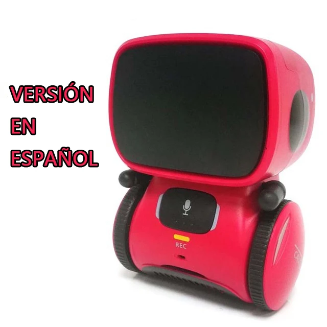 Spain red Умный робот-игрушка для детей, сенсорный робот с функцией распознавания речи, Электронный Робот-игрушка, подарки для мальчиков/девочек - Цвет: Spain red