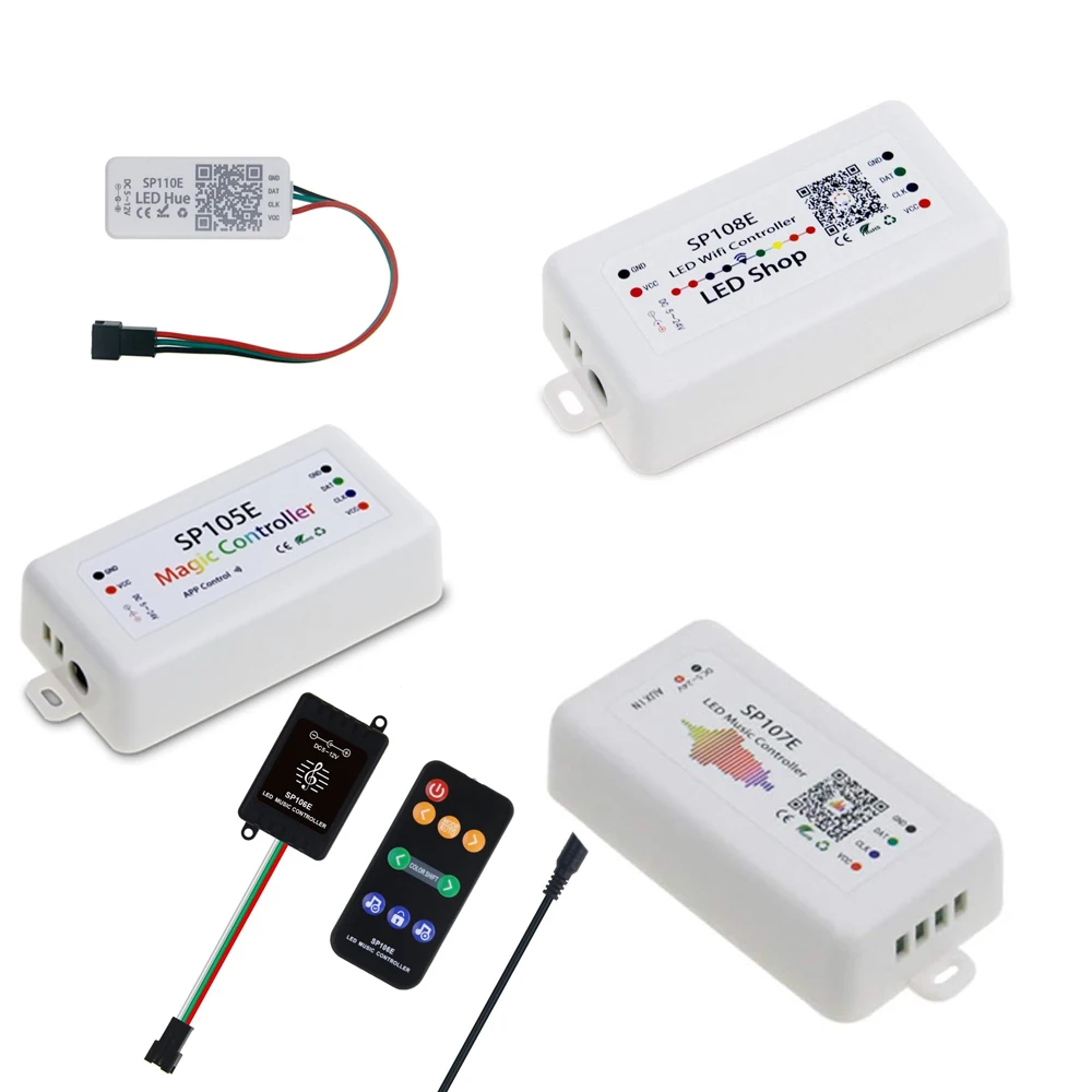 SP105E SP106E SP107E SP108E Bluetooth wifi Пульт дистанционного управления для светомузыки WS2801 WS2811