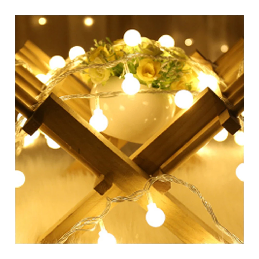 

LED Ball Light String/Battery Models/XMAS Decor/PVC Transparent Wire/Festival Atmosphere Scene Arrangement/Outdoor Decoration