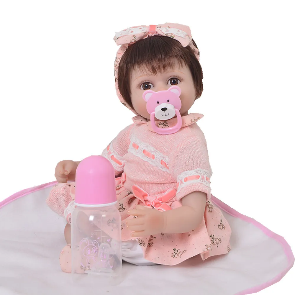 

Keiumi 17-Inch Soft Silicone Reborn Baby Doll Cloth Body Model Infant Reborn Baby Play House