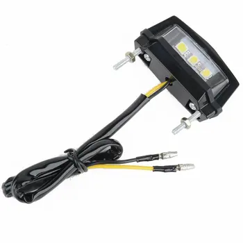 

3LEDs Motorcycle Black Mini LED Licence Plate Light Rear Tail Lamp light