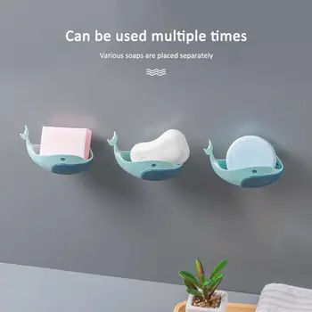 

Soap Holder Sink Sponge Drain Box Creative Suction Cup Soap Dishes Rack Cleaning Brush Case Bathroom Storage YB090M11
