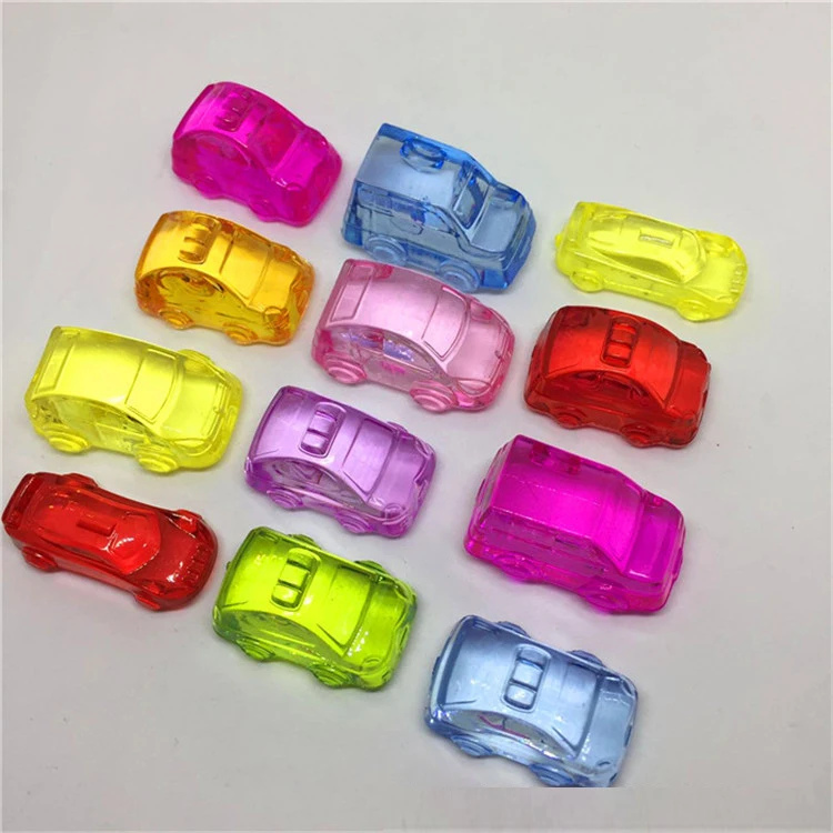 

Transparent colorful cute simulation Toy car beads decorate kid Children's popular Toy Birthday Gift Party Favors