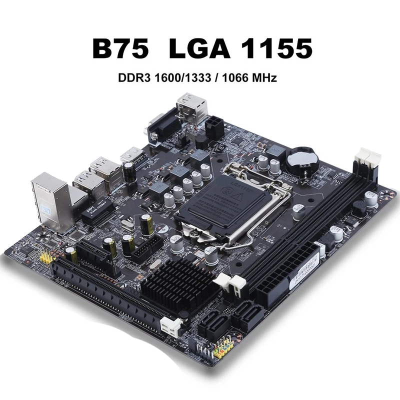 Материнская плата B75 Lga 1155 для настольного компьютера с Sata 2,0 Usb 3,0 2 Ddr3 DIMM 16G материнская плата для ПК прочные аксессуары для Intel
