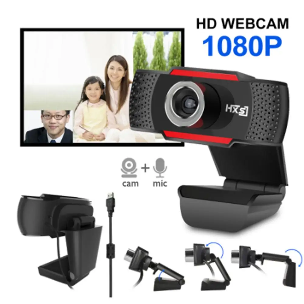 

Driverless 1080P/720P HD Webcam USB Computer Web Camera For PC Laptop Desktop Video Cam WITH Microphone Remotely Learn