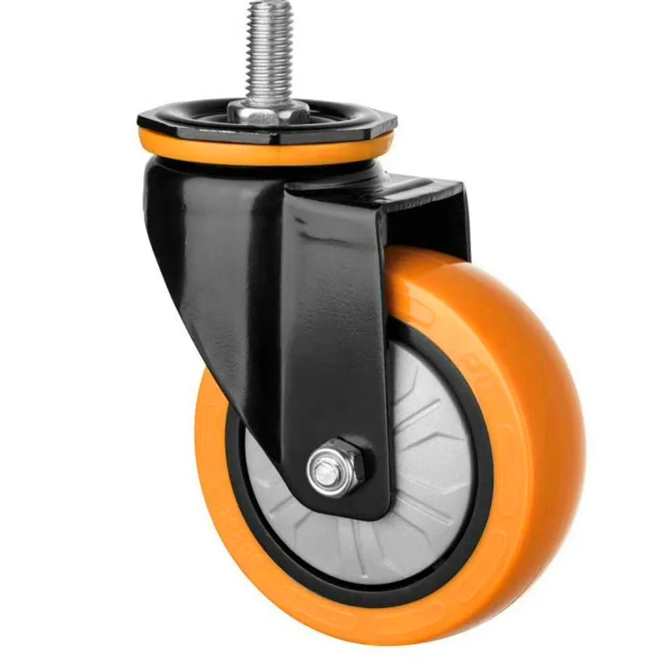 

Manufacturers Direct Selling Truckle 2.5-Inch 3-Inch 4-Inch 5-Inch Screw Activity Polyurethane PU Wheel Industrial Equipment Uni