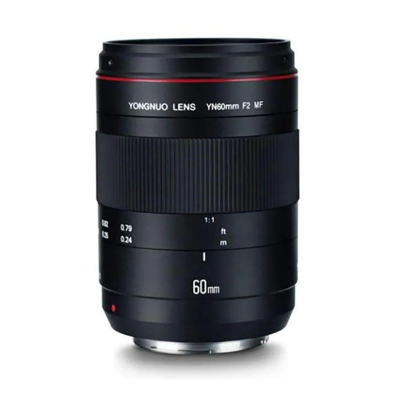 Макрообъектив YONGNUO YN60mm F2 MF Lense для Canon 6D 5D4 5D3 5D2 700D 600D 550D 1100D 1200D T3i T5 T5i DSLR камеры |