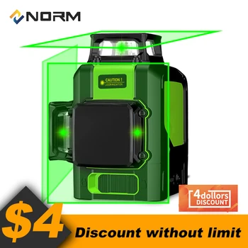 

Norm 12 Lines Laser Level 3D Auto Self-Leveling Laser Level with Battery