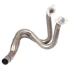 Slip on Motorcycle Exhaust Front Link Pipe Connect Tube Stainless Steel Exhaust System For Kawasaki ER6N ER6F 2012-2016