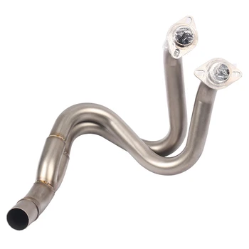 Slip on Motorcycle Exhaust Front Link Pipe Connect Tube Stainless Steel Exhaust System For Kawasaki ER6N ER6F 2012-2016