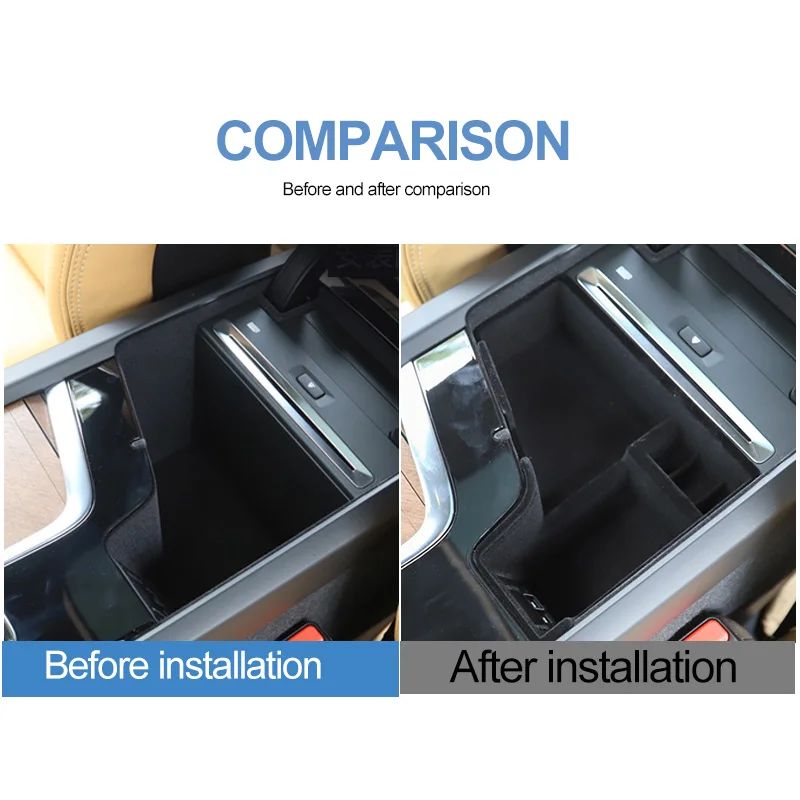 GAFAT Volvo XC60 XC90 V60 S60 V90 S90 2017-2024 2025 Contenitore per Console Centrale, Organizer per Braccioli, Vano Portaoggetti, Accessori Volvo XC60 (Bianco