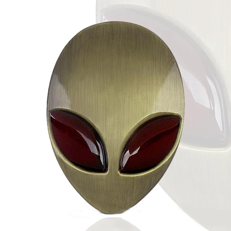 1 шт. металлический 3D Alienware чужой головы леопарда авто логотип наклейка значок для