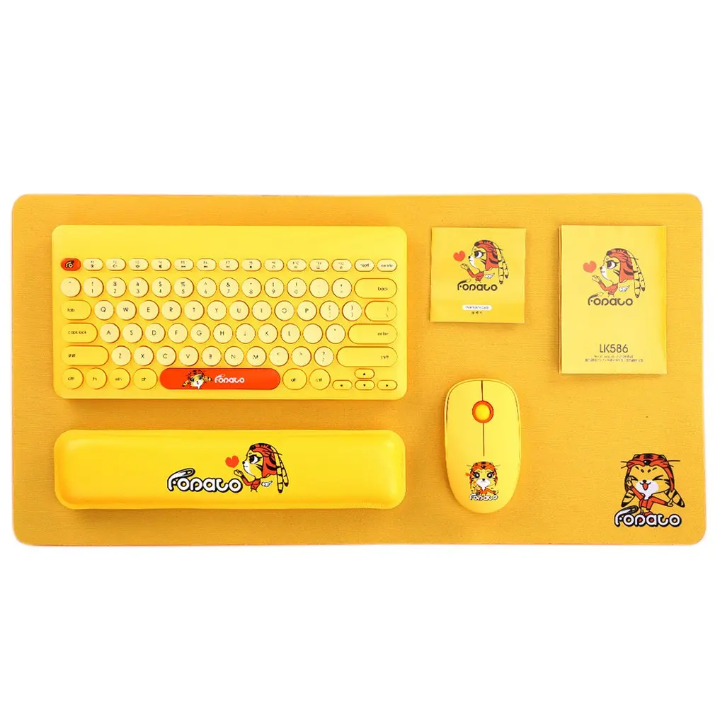 

Anime Gift Girl Cute 4 Piece Laptop Wireless Mouse And Keyboard Set