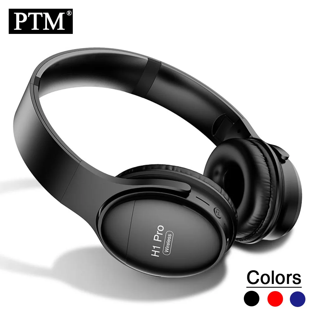 

PTM Headband Wireless Headphones Bluetooth Headsets noise canceling gaming Headset gamer Support Wired Connect