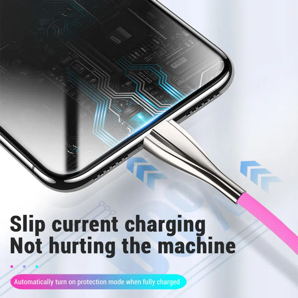 Leaf Rainbow Color USB Cable For iPhone 11 Pro Max XR 7 8 Micro USB Cable For Samsung Xiaomi Huawei Type C Cables Date Cords
