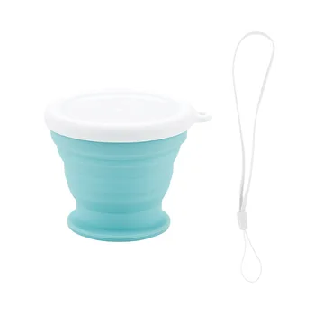

Portable Silicone Folding Cup With Dstproof Cover Outdoor Coffee Cups Travel Drink Water Copa