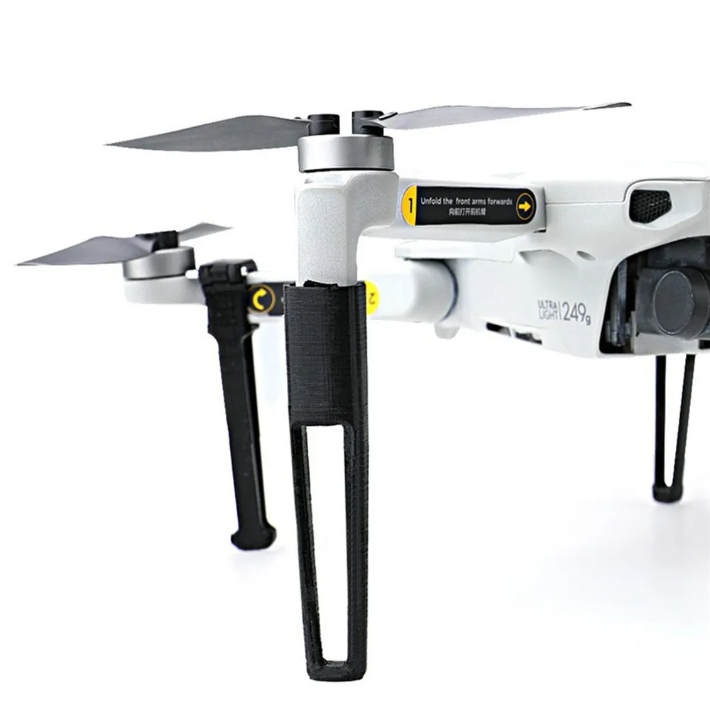 Buy Lightweight 3D Printing Extended Landing Gear Set Heightened Legs Support Protector for DJI Mavic Mini Drone Accessories Kit