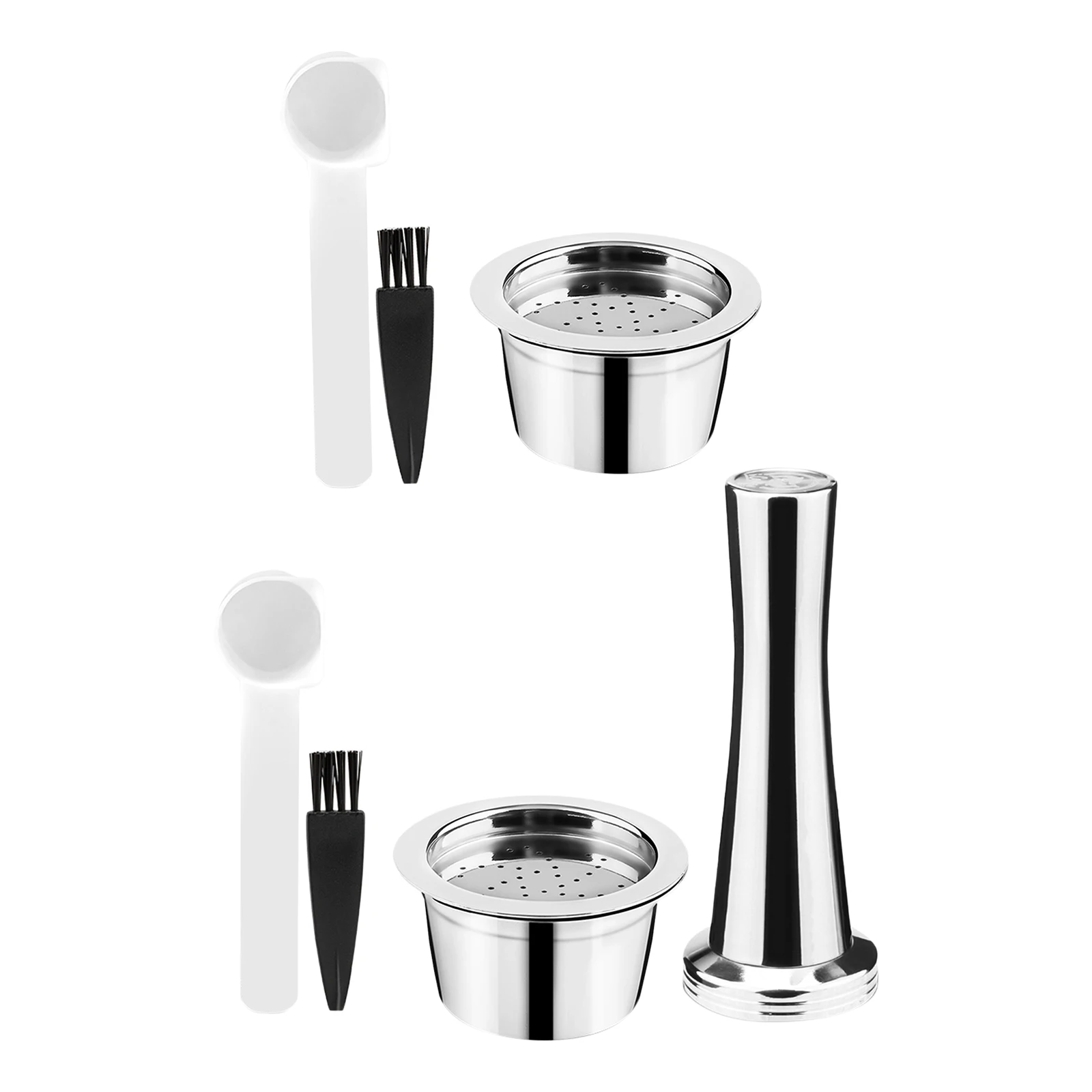 Reusable Stainless Steel Capsules Refillable Pod Compatible Fit for ALDI Expressi K-fee Coffee Machines