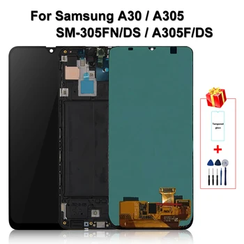 

Original For Samsung Galaxy A30 LCD Display Touch Sreen Digitizer Replacement Parts For A305/DS A305FD A305A Display LCD