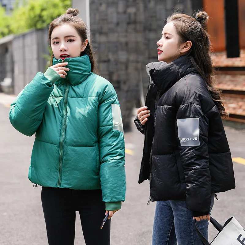 

Winter down Jacket Cotton-padded Clothes Women's Short 2018 New Style Thick Loose-Fit Cotton-padded Clothes Korean-style Slimmin