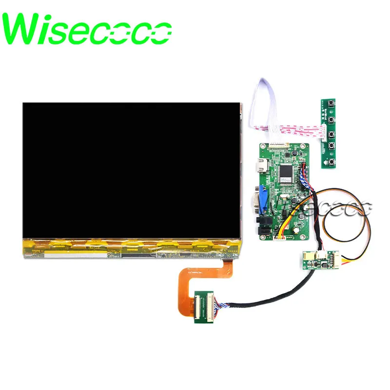 Wisecoco 10,1 дюймов 2 к 3d принтер ЖК-панель 2560x1600 печать hdmi vga lvds плата контроллера с подсветкой удалена vvvx10t022n00
