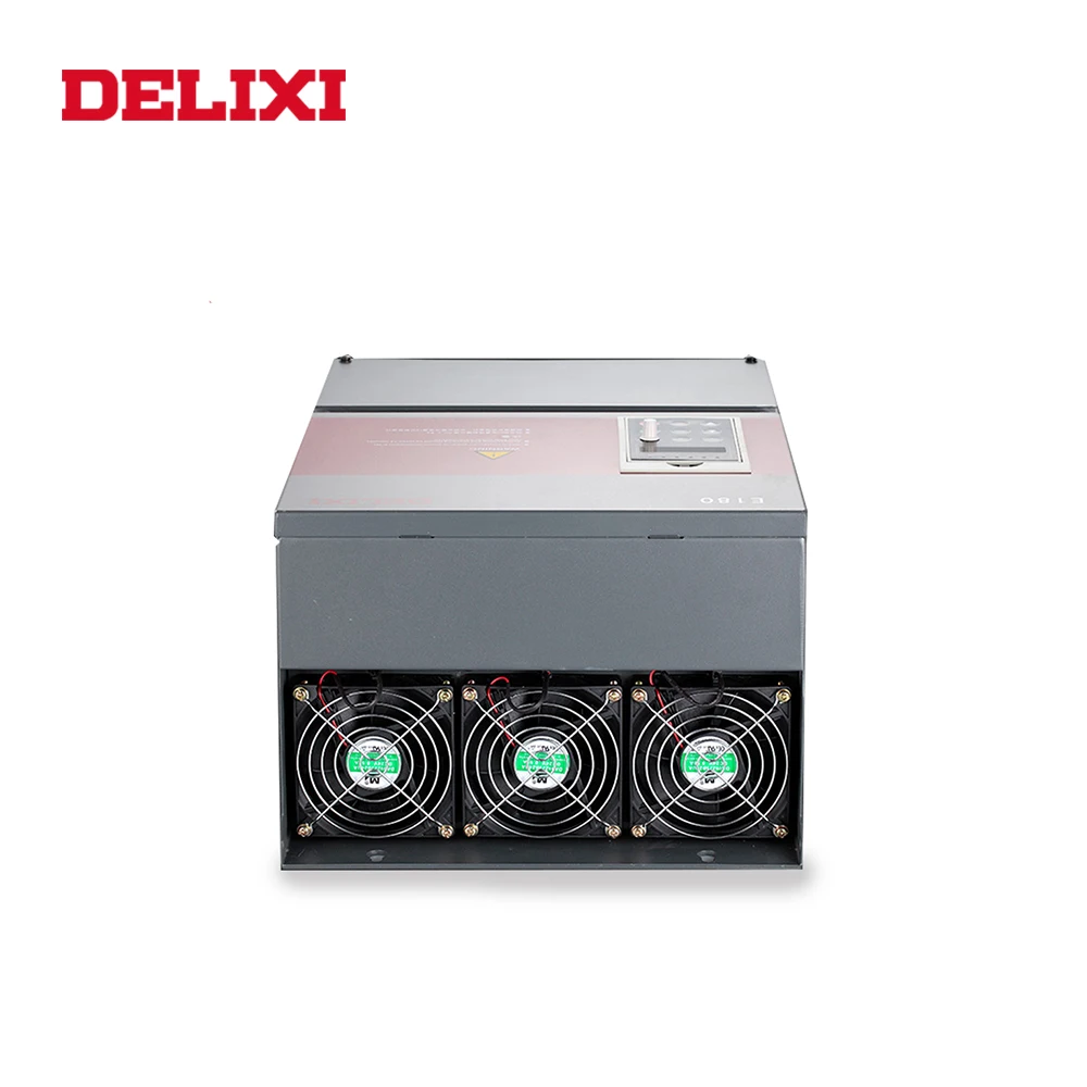 3 фазный вход DELIXI E180 VFD 380 в переменного тока квт выход 50 гц 60 конвертер частоты для