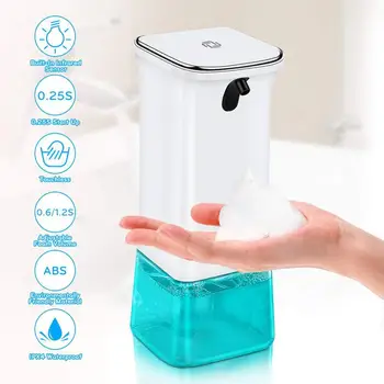 

280ml Automatic Sensor Soap Dispensers Bathroom Liquid Soap Cleanser Foam Dispenser Container Hand Washer