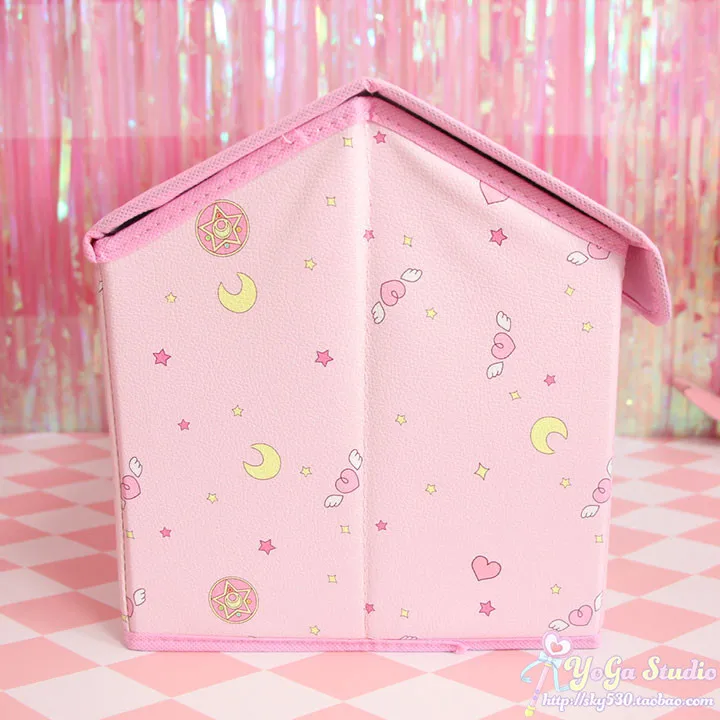 Мультфильм милый My Melody Cardcaptor Sakura Сейлор Мун девушки косметическая коробка сумки макияж сумки игрушки складной ящик для хранения сумка органайзер
