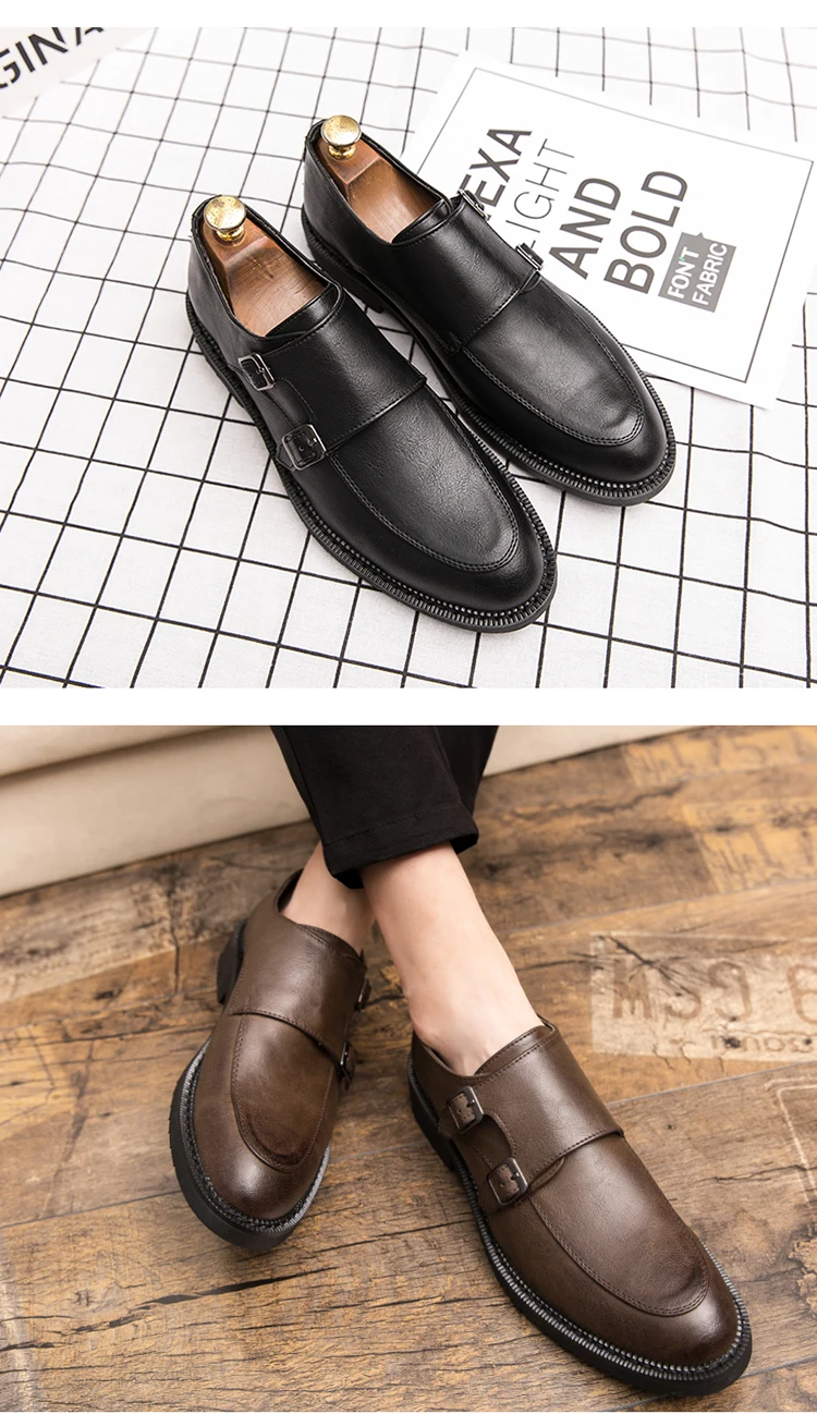 Мужские строгие туфли в итальянском стиле; кожаные модельные мужские лоферы; модные деловые офисные элегантные туфли; мужские коричневые туфли дерби