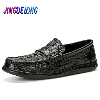 

Men's Casual Shoes Soft Comfortable Men Loafers Italian Style Men Shoes Men Designer Sneakers for Men Outdoor Leather Shoes Men