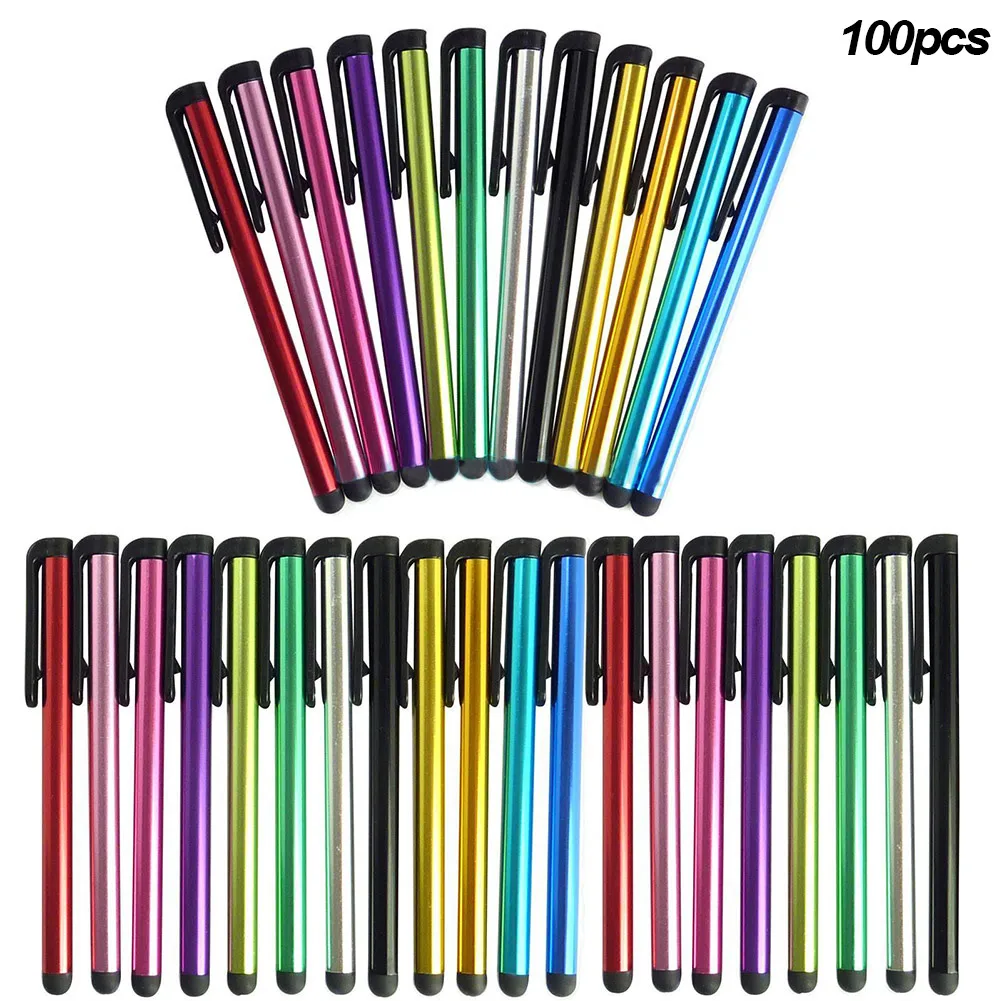 100 Pcs Universal Stylus Pen For Touches Screen Pen For Samsung Android Tablet PC Tab iPad iPhone Pencil стилус для телефона 