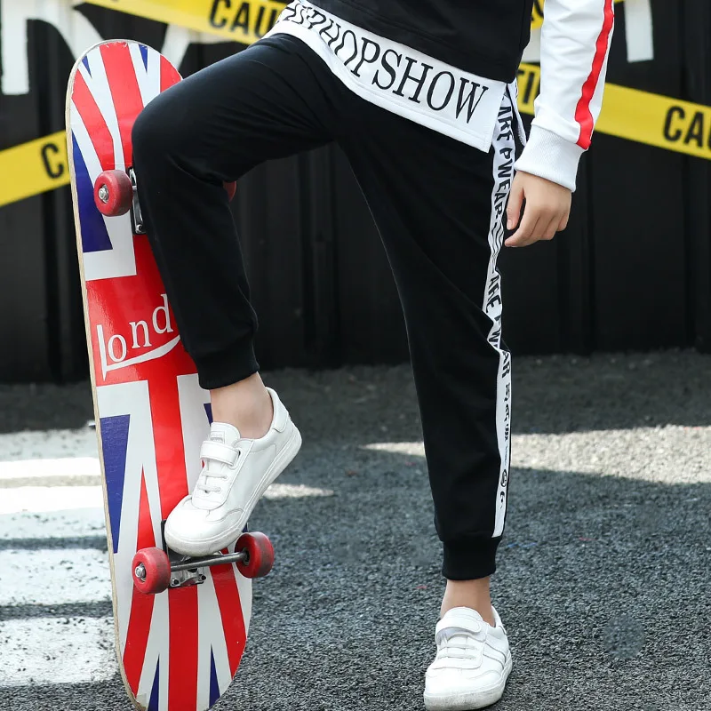 

Childrenswear Boys Trousers 2019 New Style Spring And Autumn Children Korean-style Pants Western Style Casual Pants Big Boy Cott