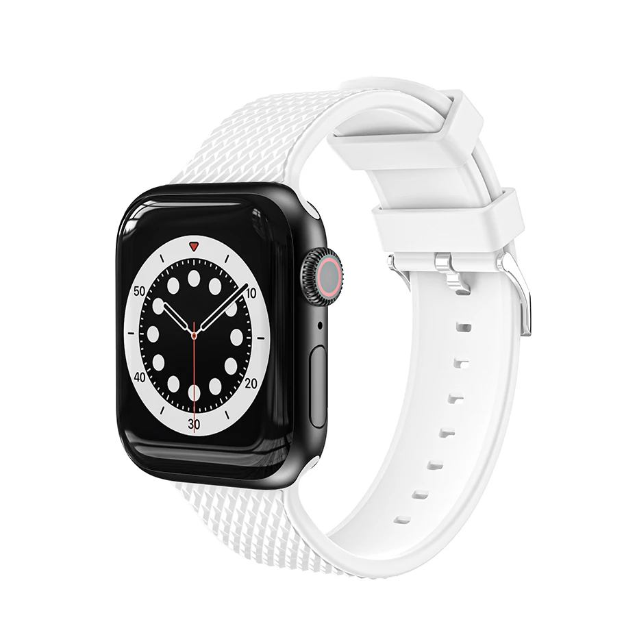 

Спорт, различные узоры, силиконовый ремешок для наручных часов Apple Watch 44 мм 40 мм длина браслета серии 6 SE браслеты наручных часов Iwatch, 5, 4, версия 1, 2, 3, ремешок 42 мм, 38 мм, версия замена