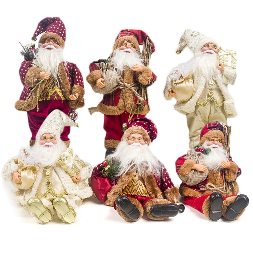 

New Arrival Santa Claus Doll Toy Christmas Tree Pendant Ornaments Christmas Xmas Party Decoration Happy New Year Gift For Kids