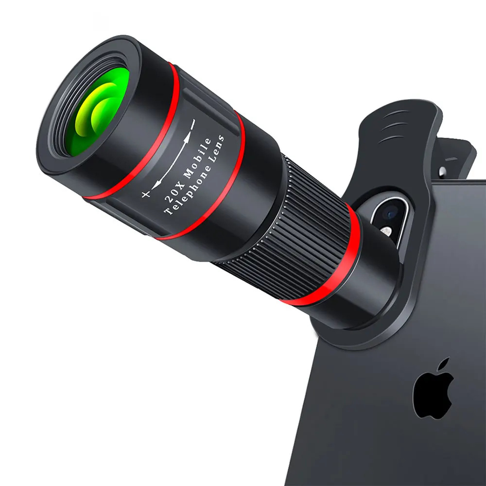 

Mobile phone Avatar 2019 New 20 Times Mobile Phone Lens Telephoto Lens Hd External Camera Lens Zoom Focus Phone Lens