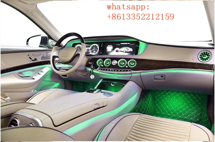 S класс W222 S63 S65 вентиляционное отверстие для W222 S63 S65 S500 воздушная Выходная атмосферная лампа 7 цветов или 64 цветов