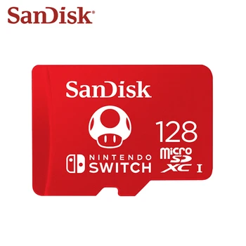 SanDisk-tarjeta de memoria de alta velocidad para Nintendo Switch, microsd de 128GB, 256GB, hasta 100 Mb/s, 64GB, UHS-I, tarjeta TF SDXC
