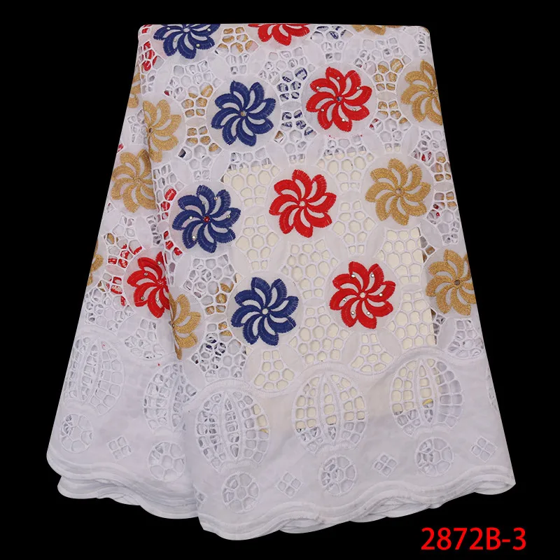 NIAI новейшая швейцарская вуаль кружева африканская кружевная ткань нигерийские кружевные ткани для свадьбы tissu africain broderie хлопок XY2872B-5