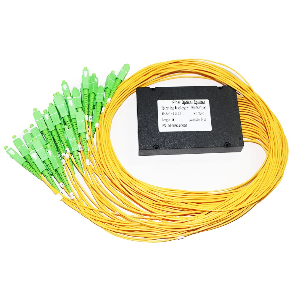 1 шт. FTTH от 1 до 32 SC APC/SC UPC PLC волоконный сплиттер SM одномодовый Cassete Тип FTTH