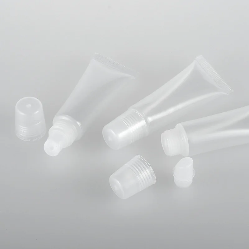 10 шт./упак. 8 мл косметический блеск для губ пустые многоразовые трубки пластиковые прозрачные бальзам для губ контейнеры для макияжа инструменты