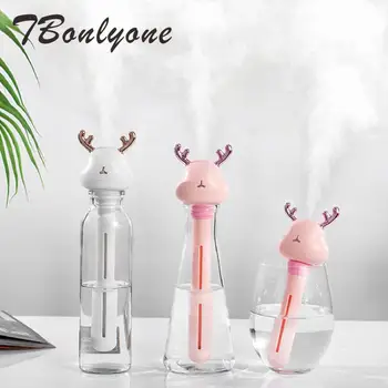 

Deer Electric Ultrasonic Mini Air Humidifier Aroma Essential Oil Diffuser for Home Car USB Fogger Mist Maker Christmas Gifts