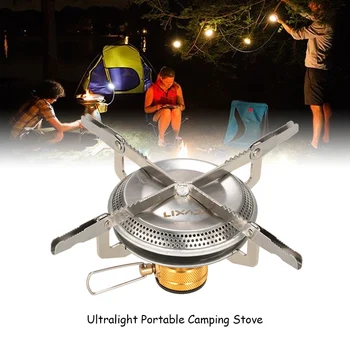 

Lixada Mini Camping Gas Stoves 3500W Ultralight Portable Outdoor Hiking Backpacking Picnic Cooking Stove for Camping BBQ