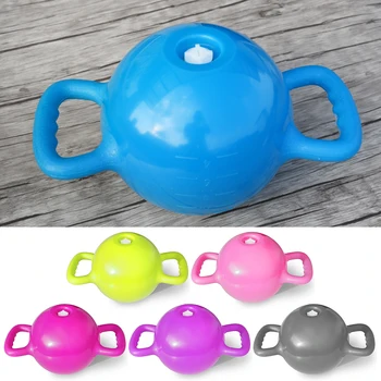 

Yoga Kettle Bell 4-12LB Adjustable Water Kettlebell Dumbbell Double Handles Pilates Body Shaping Fitness Equipment for Home Gym