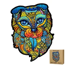 Puzzle en bois coloré en forme d'animal, léopard, jouet suspendu au mur, motif irrégulier, cadeau pour enfants A4A5, 100 pièces, nouvelle collection